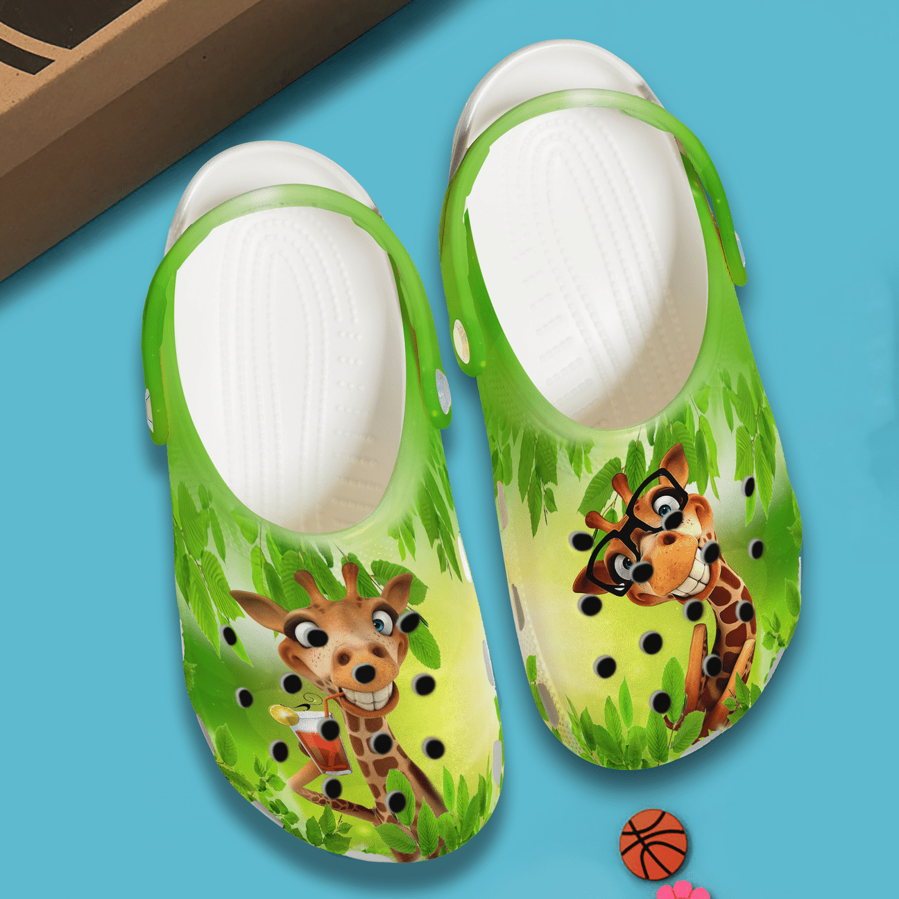 Giraffe Personalized Clog, Custom Name, Text, Color, Number Fashion Style For Women, Men, Kid, Print 3D Funny Giraffe