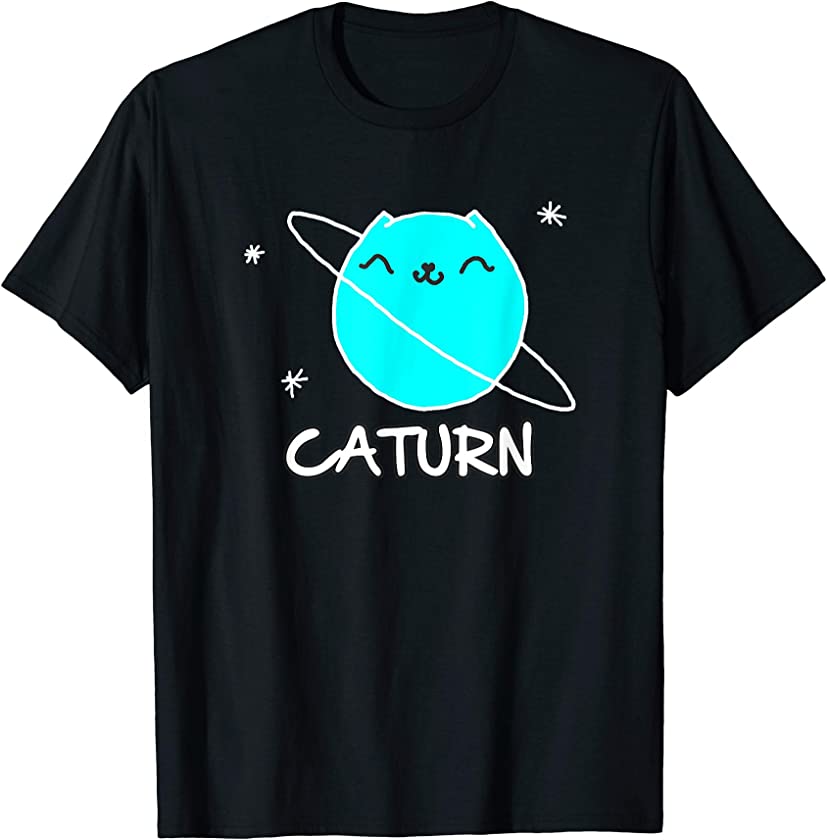 Cute Kitten, Planet Saturn Cat Shirt