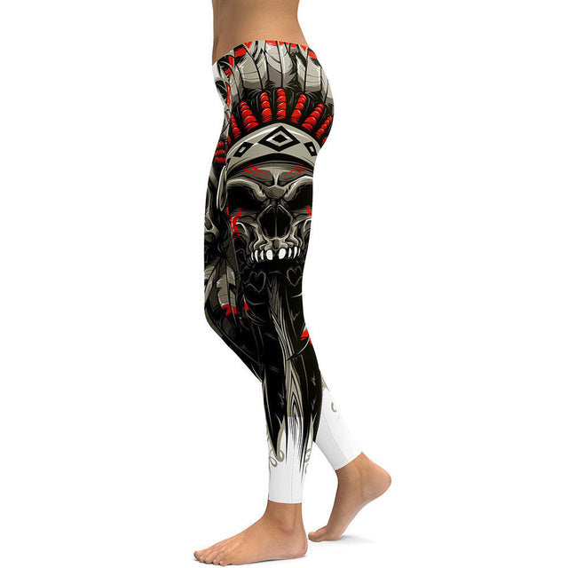 Skull Chief 3D Printed Leggings