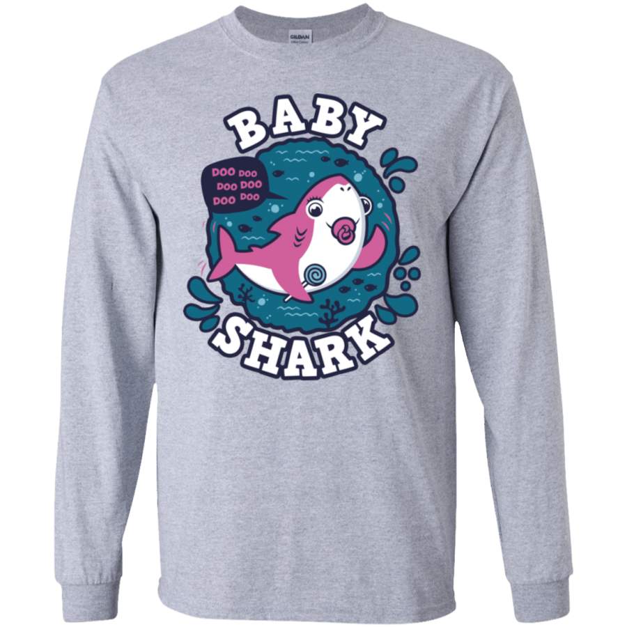 Shark Family trazo – Baby Girl chupete Men’s Long Sleeve T-Shirt