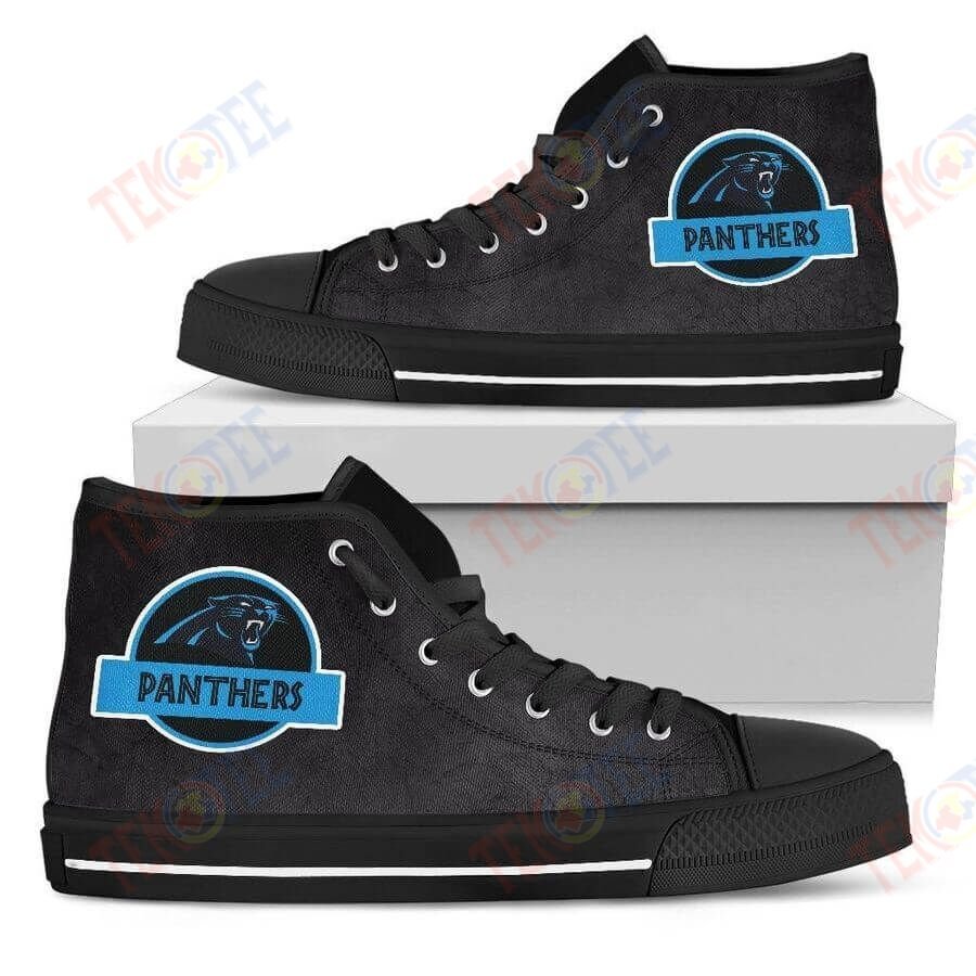 Mens Womens Jurassic Park Carolina Panthers High Top Shoes TMT761