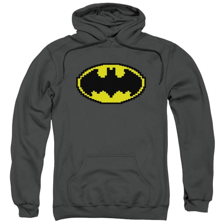 Batman – Pixel Symbol Adult Pull Over Hoodie