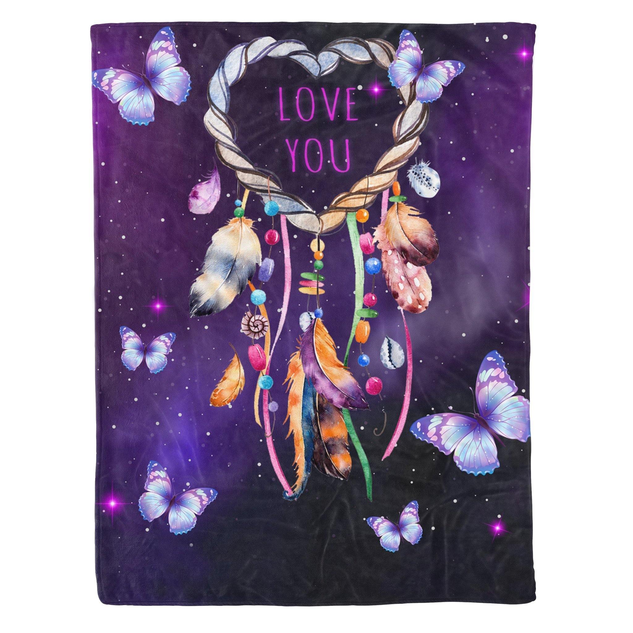 Butterfly Love You – Gift For Couple Unique Gifts Ideas For Home Decor Gifts For Family – Fleece Blanket Sherpa Blanket