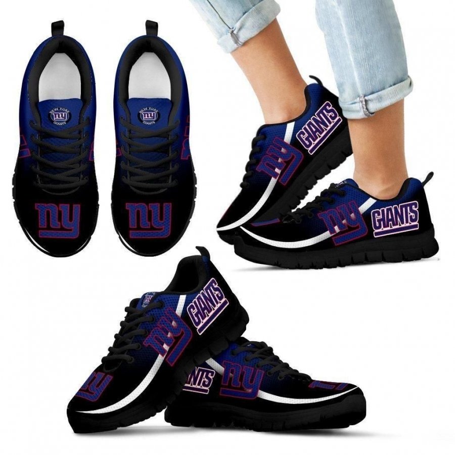 Mystery Straight Line Up New York Giants Sneakers #970