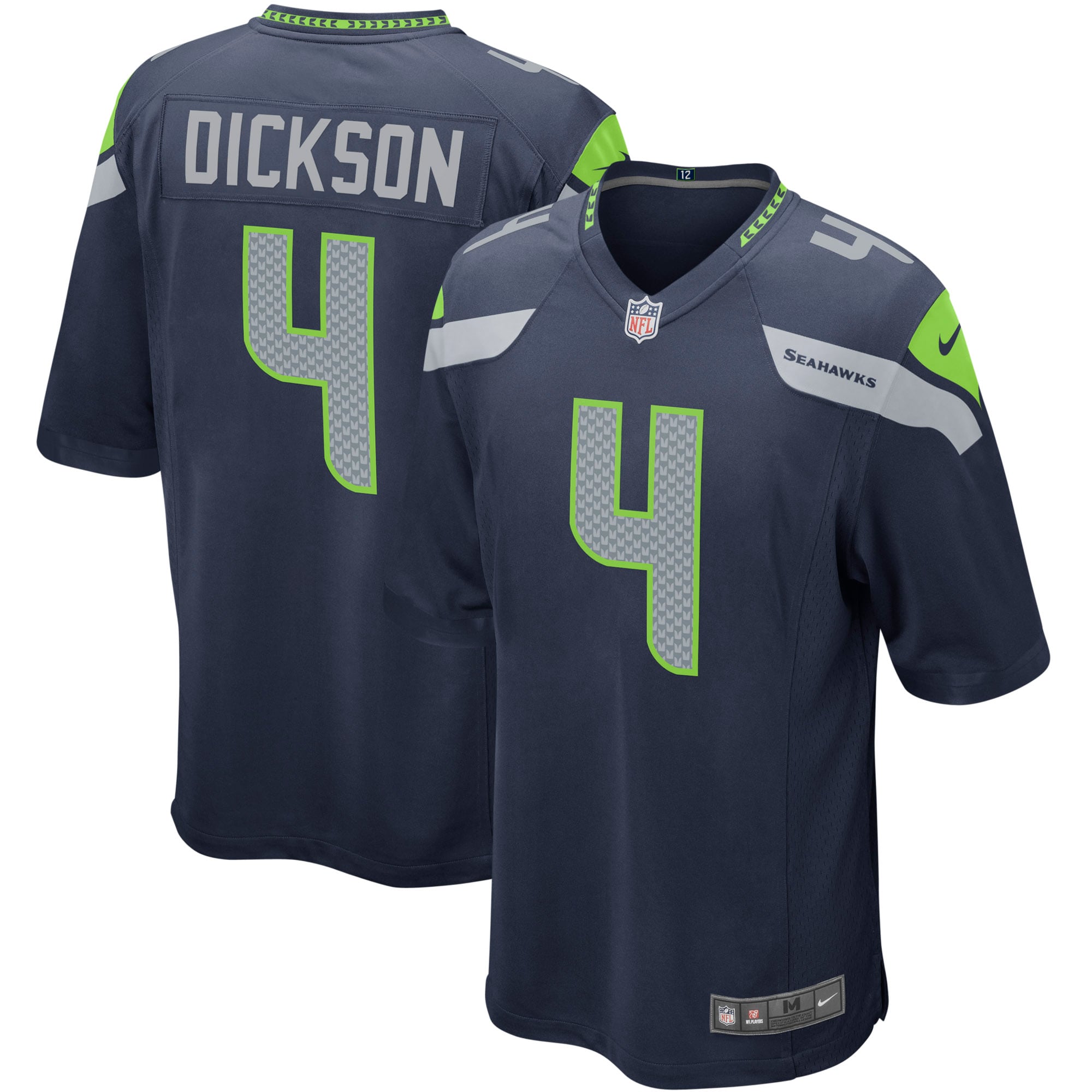 Men’s Seattle Seahawks Michael Dickson College Navy Player Game Jersey