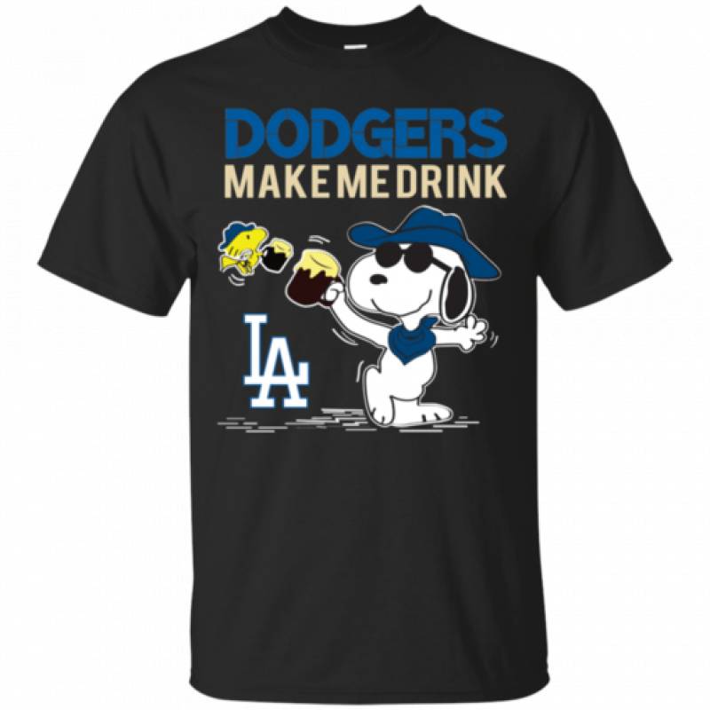 Top Sale Snoopy Shirt For Los Angeles Dodgers Fans T – Shirt For Men