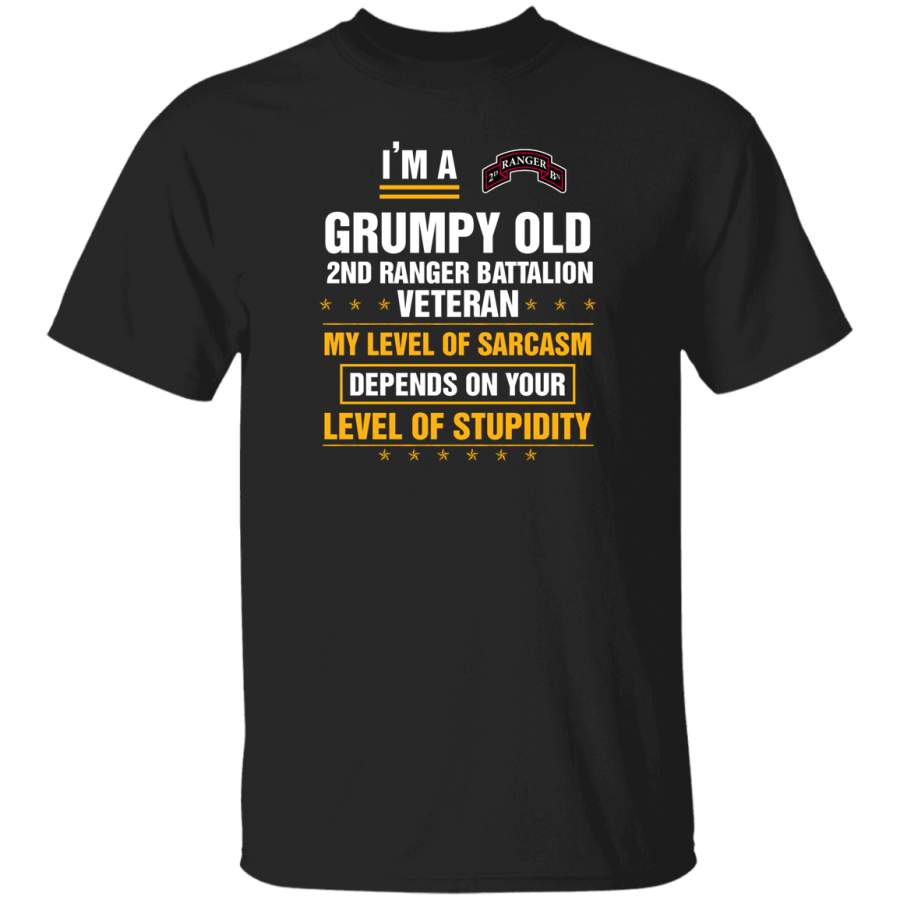 Grumpy Old 2nd Ranger Battalion Veteran T-Shirt Veterans Day Christmas Gift Mug