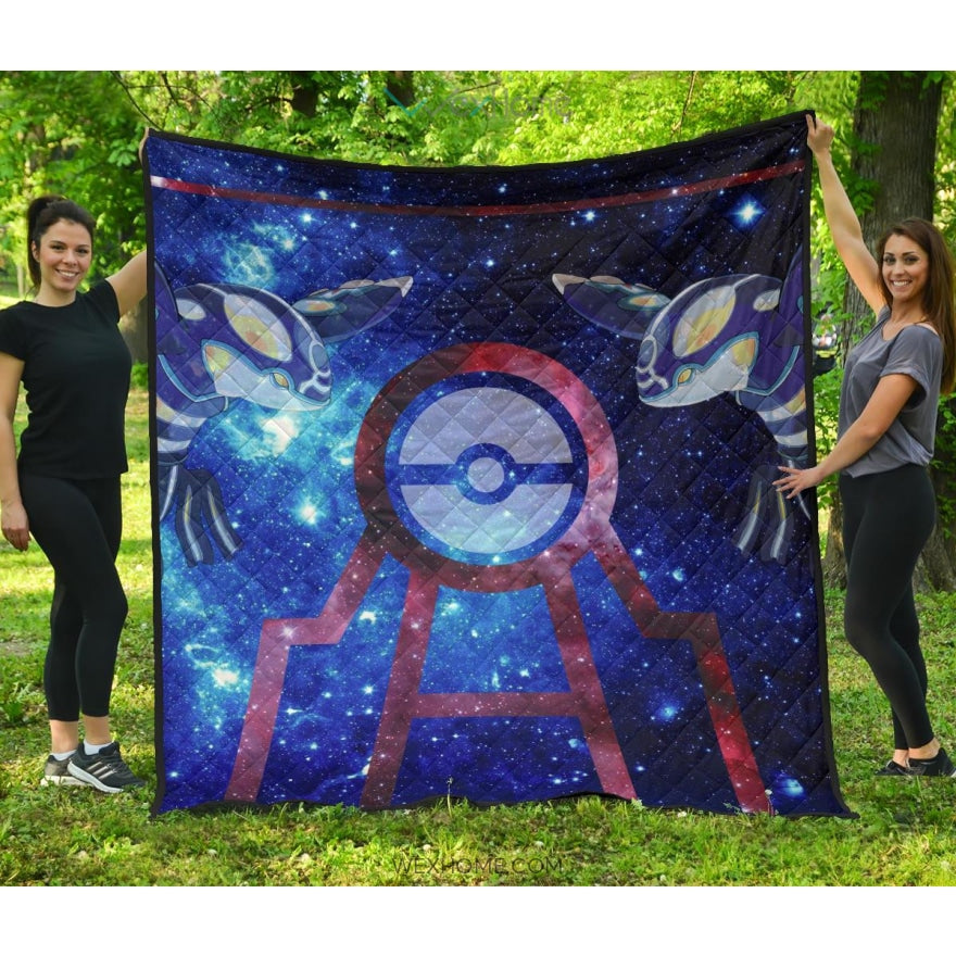 Pokemon Anime Premium Quilt | Kyogre Water Pokemon Fantastic Galaxy Quilt Blanket Na082702