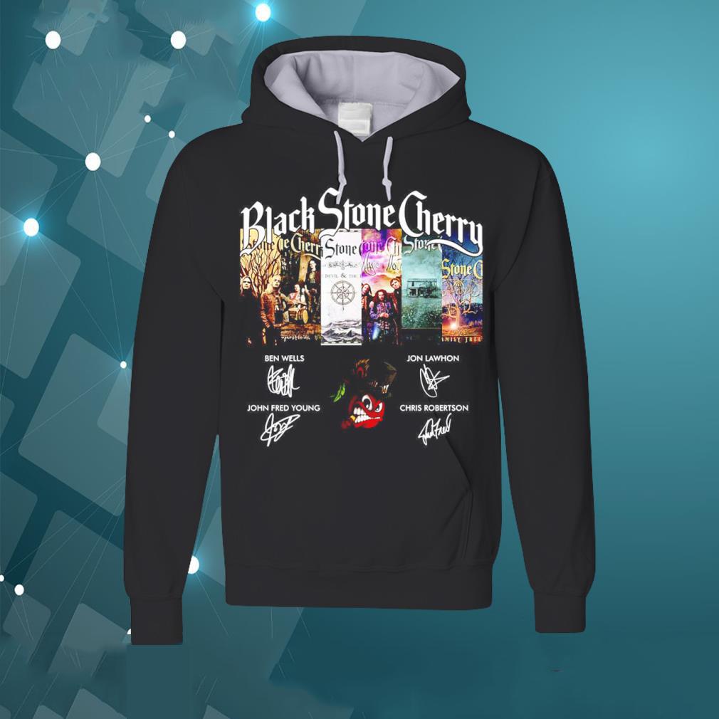 Black Stone Cherry Signatures Hoodie