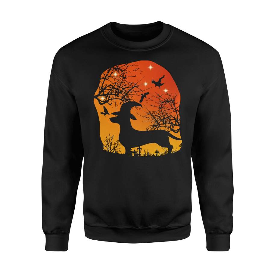 Halloweenie Halloween Dachshund Wiener Dog Halloween Sweatshirt