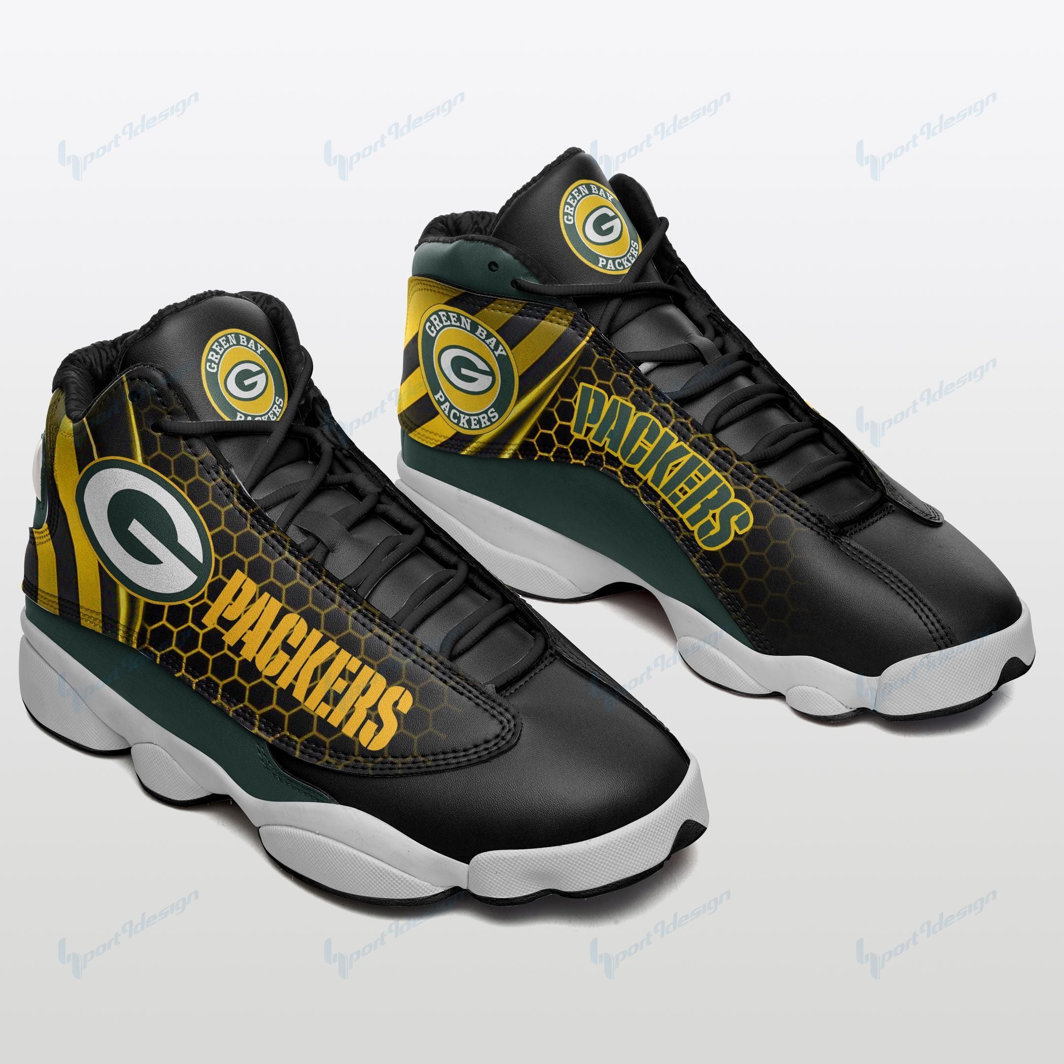 Green Bay Packers Jd13 Shoes Custom 730