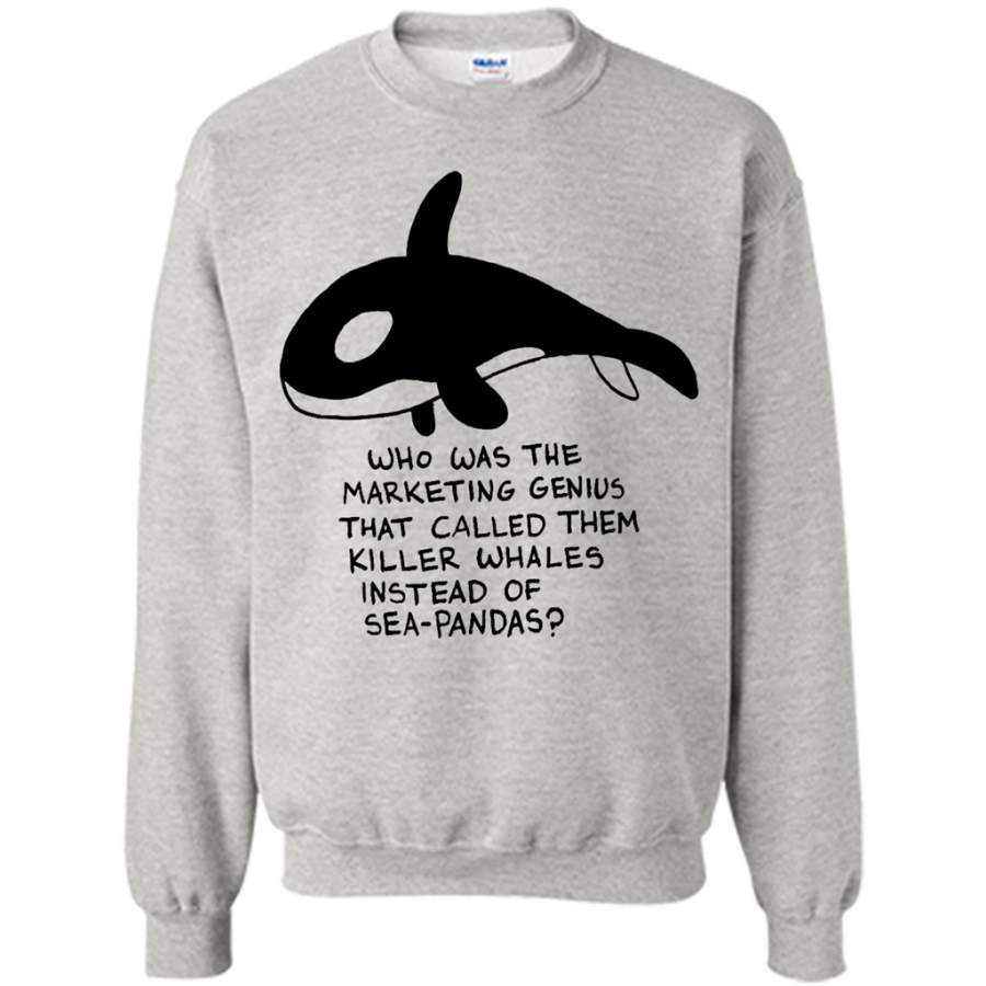 Killer Whales Sea-Pandas – Gildan Crewneck Sweatshirt