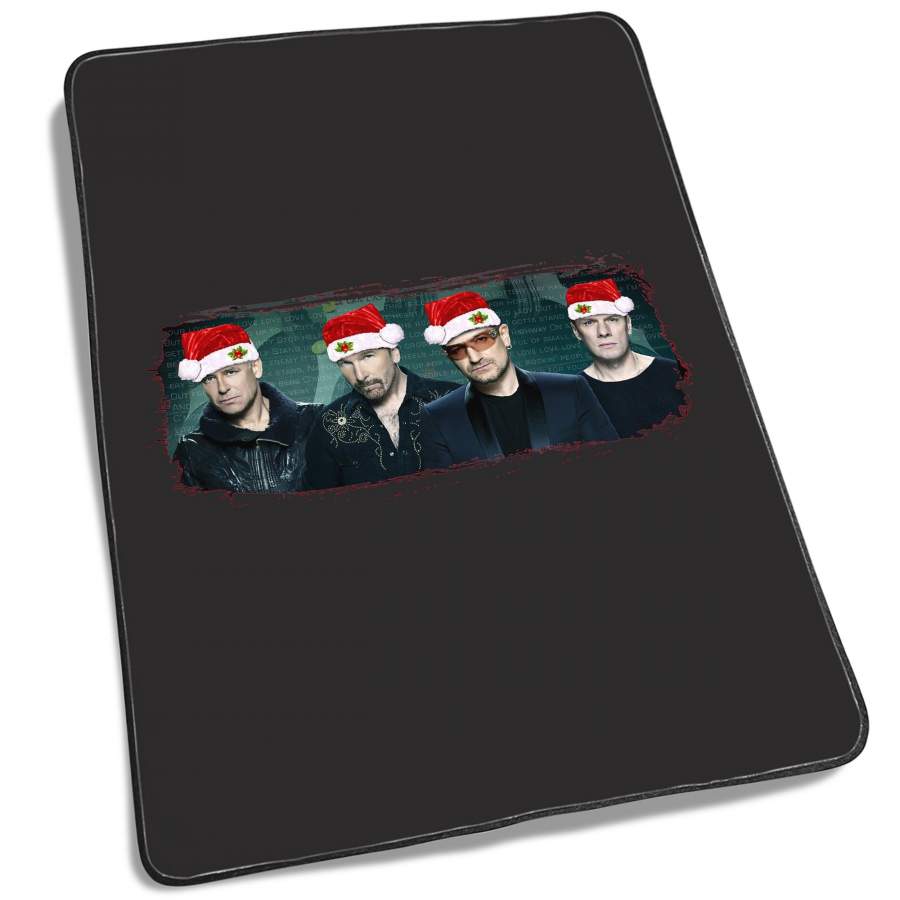 U2 Christmas Fleece Blanket