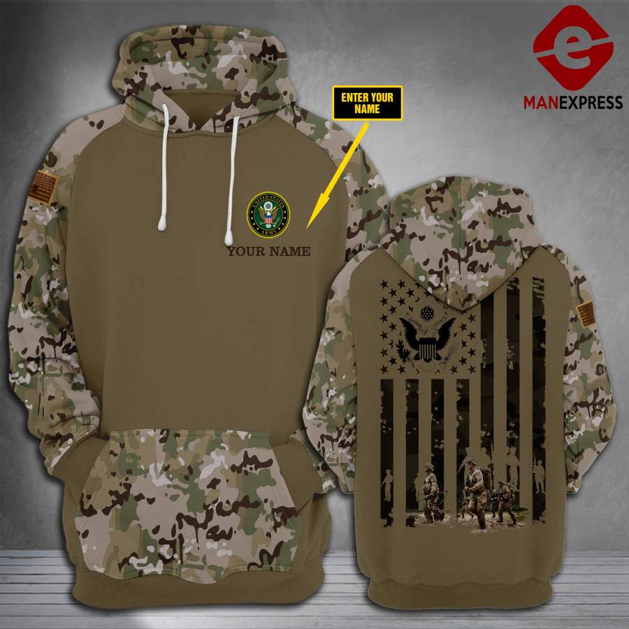 TT CUSTOMIZE – US ARMY 3D PRINT HOODIE