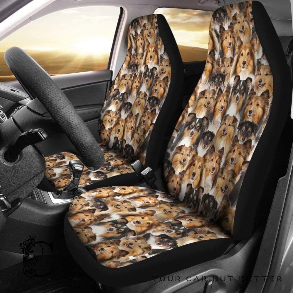 Shetland Sheepdog Full Face Car Seat Covers 232205