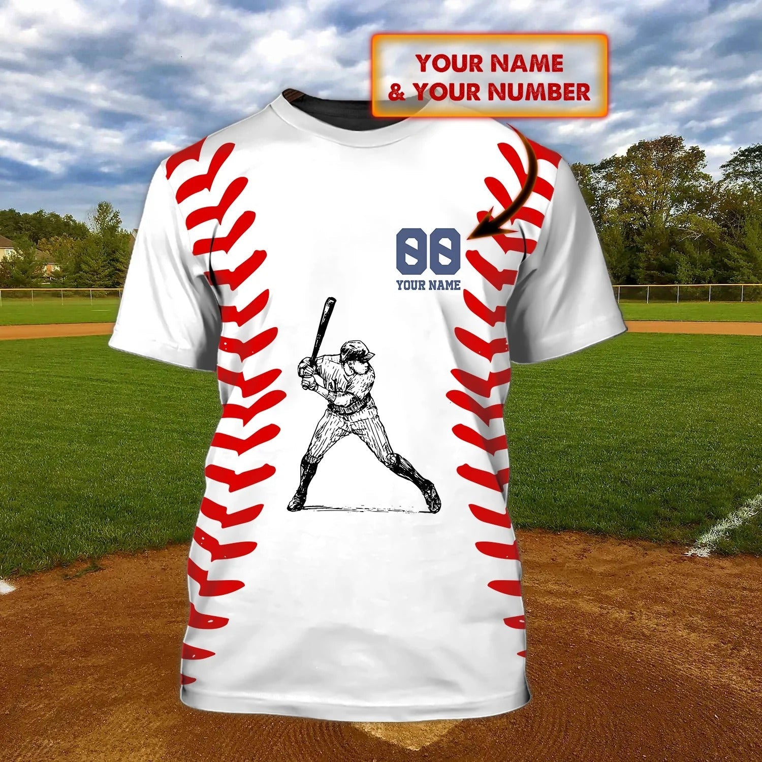 Personalized Name Baseball Men Shirt, Unisex T Shirt For Baseball Team, Baseball Gifts