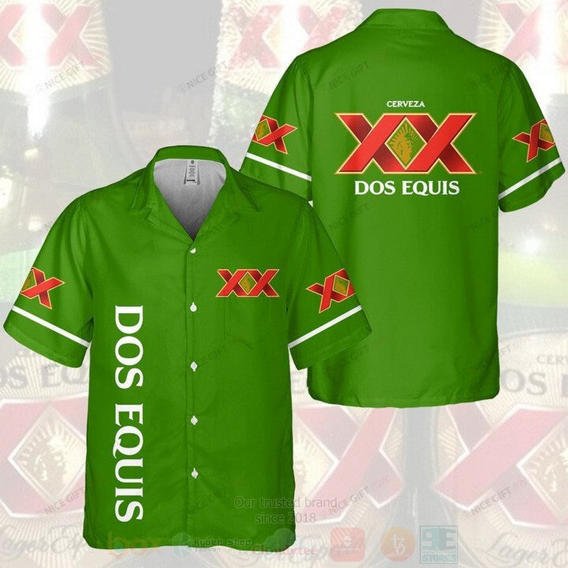 Basic Printed Dos Equis Beer Hawaii Shirt Ha108312