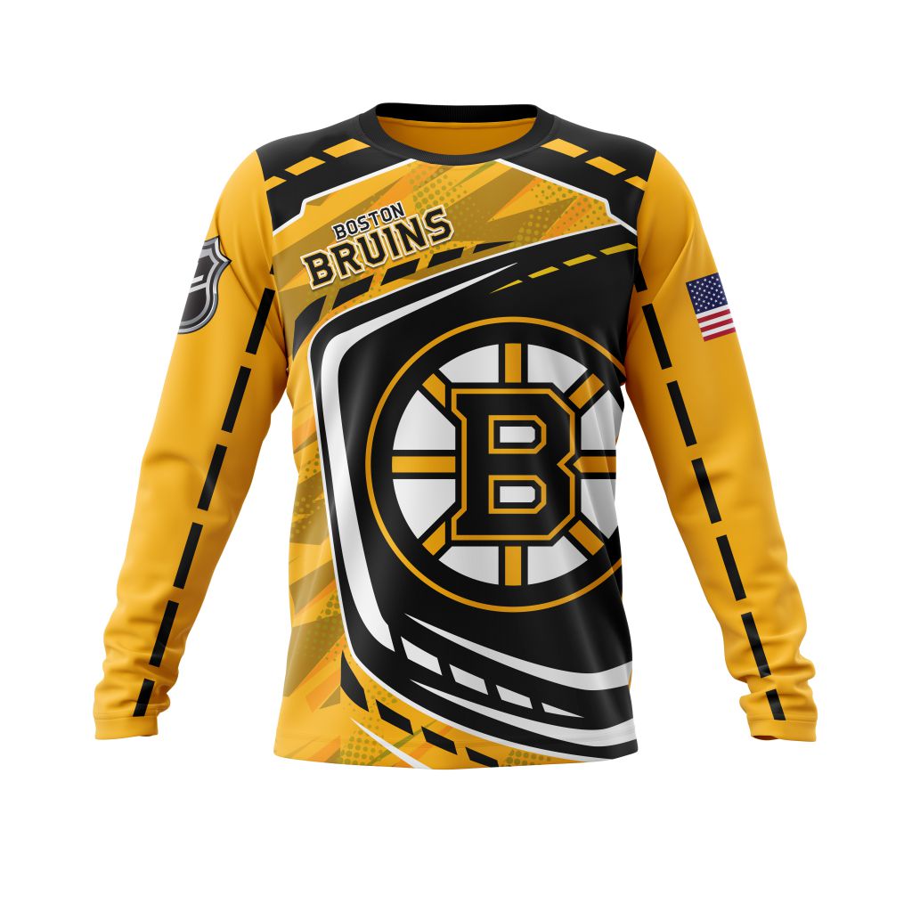 Boston Bruins Black Gold Gift For Fan Ugly Wool Sweater Christmas V4