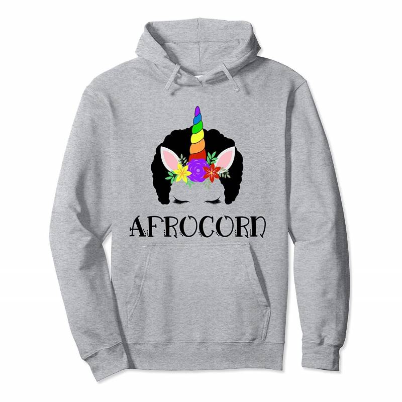 Black Queen Afro Pride Magical Rainbow Unicorn Gift for Her Pullover Hoodie, T Shirt, Sweatshirt