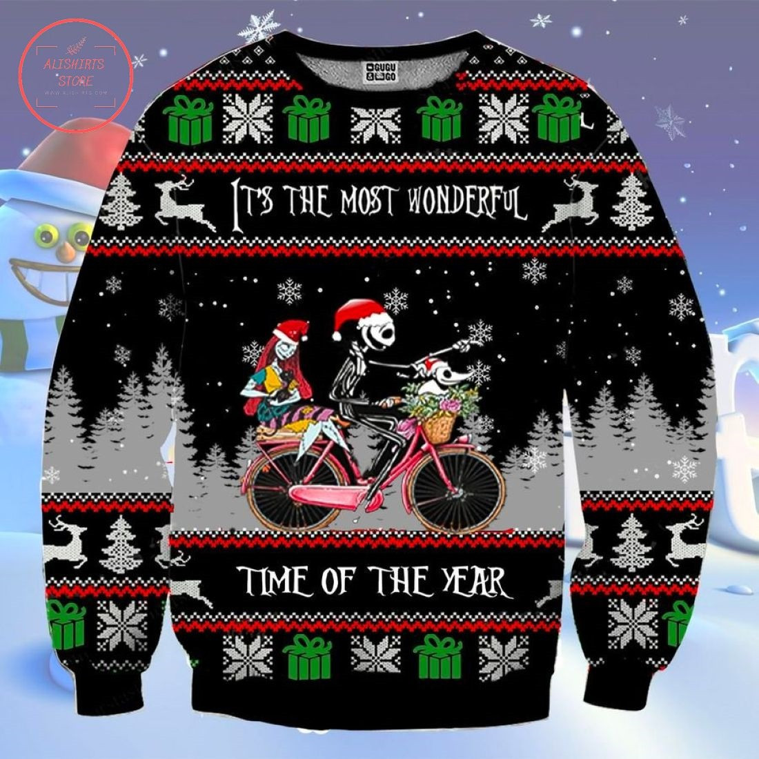 Wonderful Time Nightmare Before Christmas Ugly Sweater – Diosweater