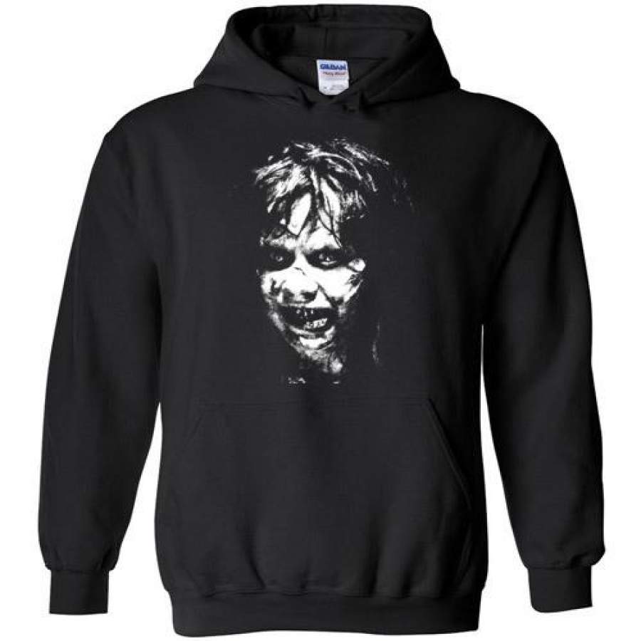 The Exorcist Linda Blair Classic Horror Movie Occult Supernatural Demons Satan,v3, Gildan Heavy Blend Hoodie