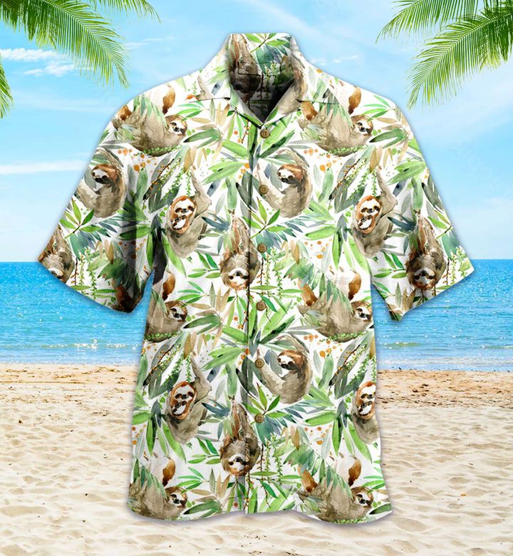 Sloth Green Hawaii Shirt Ha96752