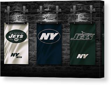 47 New York Jets Joe Hamilton Canvas Print