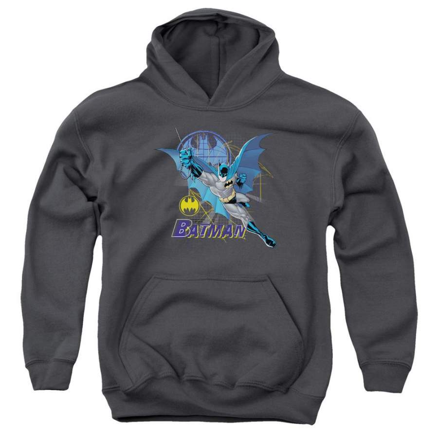 Batman – Cape Outstretched Youth Pull Over Hoodie