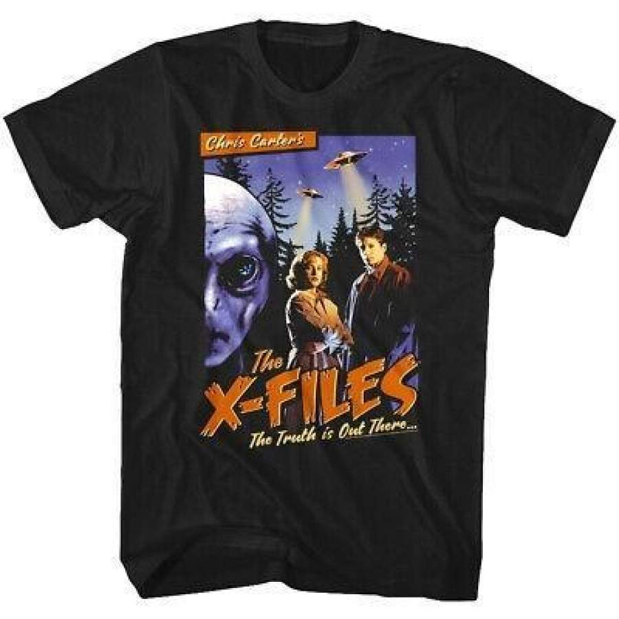 X Files Truth Is Out There Men’s Fbi Special Agents Poster T-Shirt