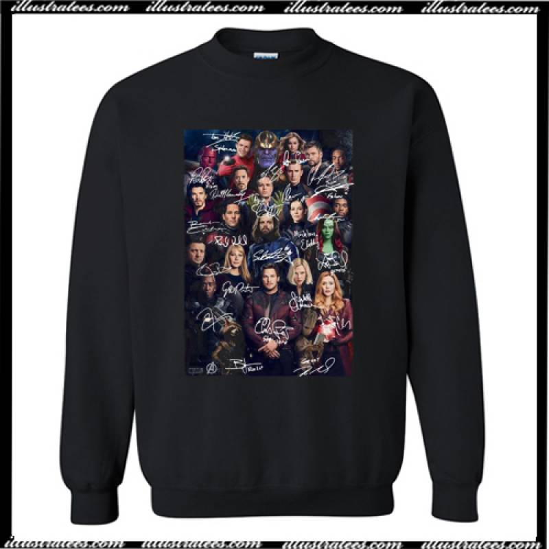 Marvel Avengers Endgame Poster Signature Sweatshirt AI