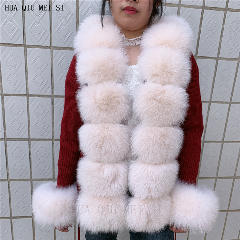 Women Knitted Cardigans Sweater Add Natural fox fur Lady Knitwears Knitted Crop Cardigan Real fox fur coat Raccoon fur collar alx