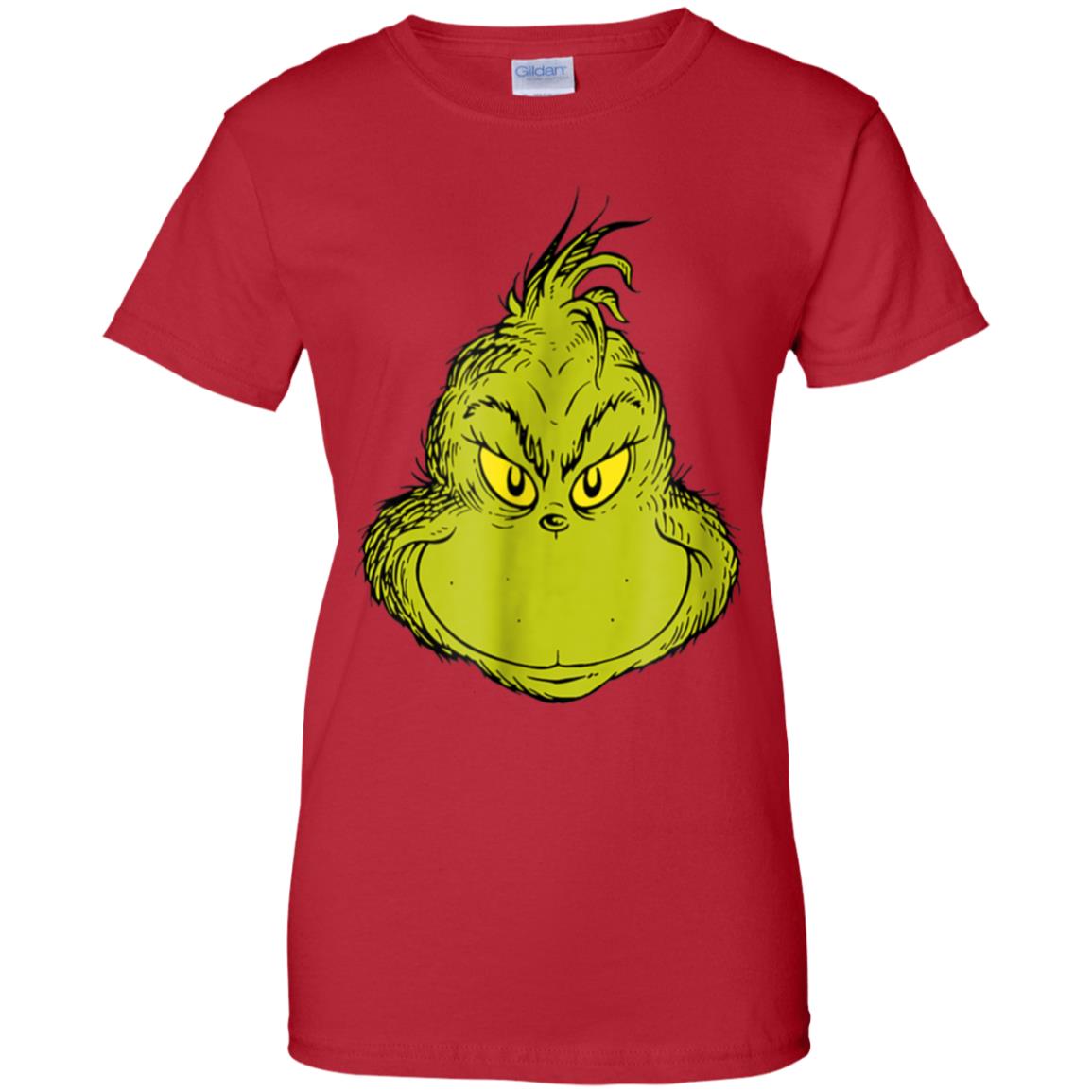 Dr. Seuss Classic Grinch Face T-Shirt - ReadingLLC