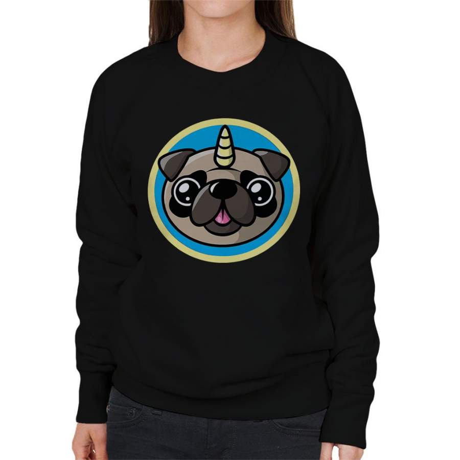 Pug Unicorn Women’s Sweatshirt