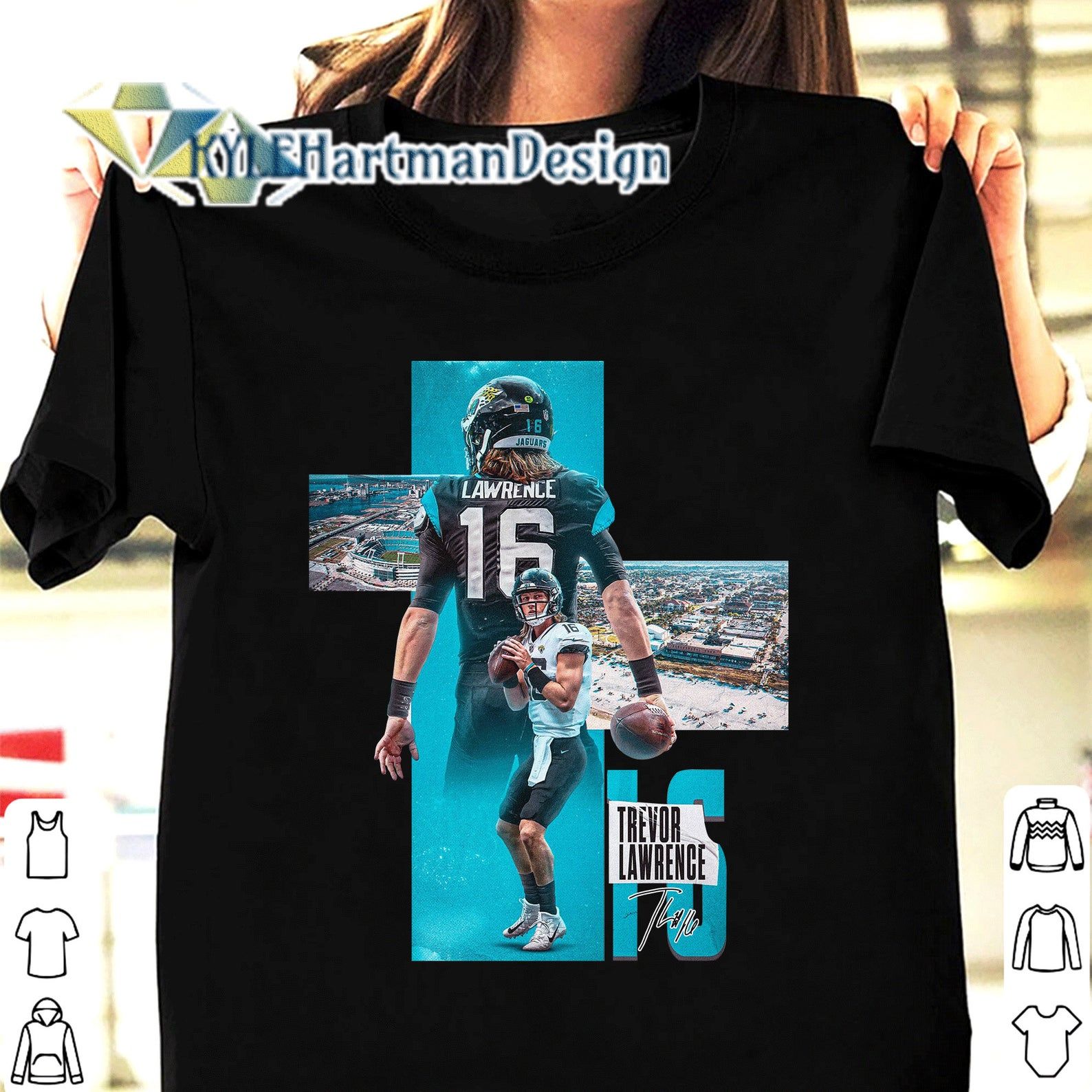 16 Trevor Lawrence Jacksonville Jaguars Shirt Trevor Lawrence Signature ...