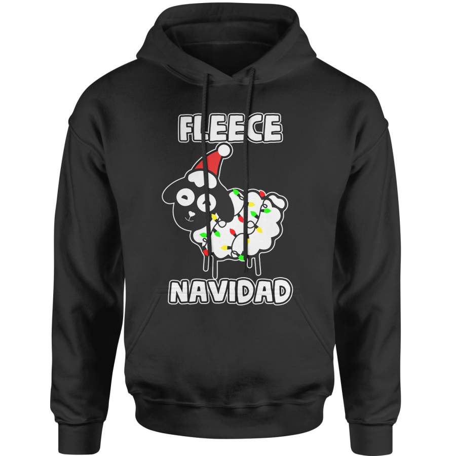 Sheep Fleece Navidad Ugly Christmas Adult Hoodie Sweatshirt