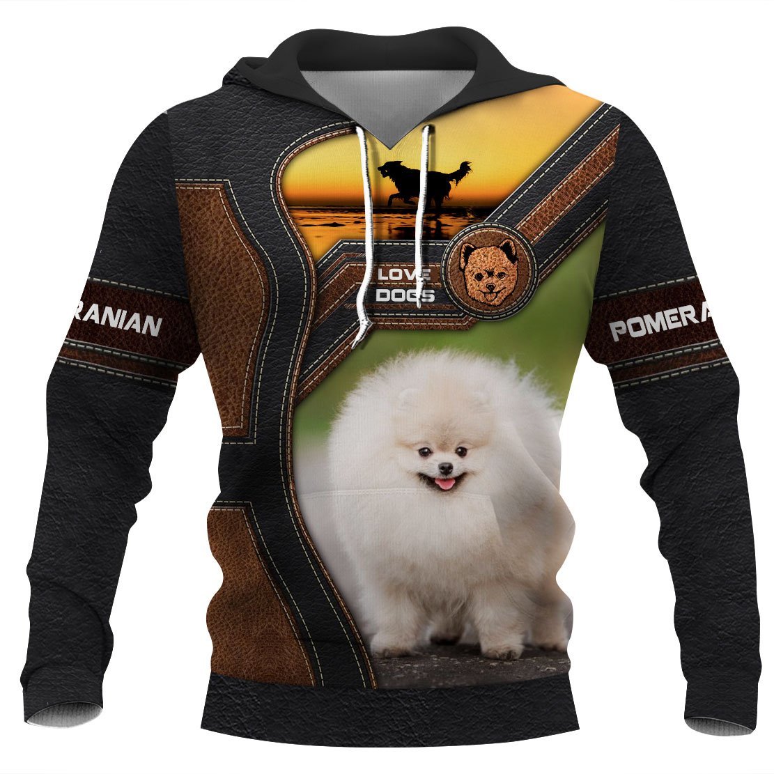 Pomeranian Hoodie 3D Full Printing