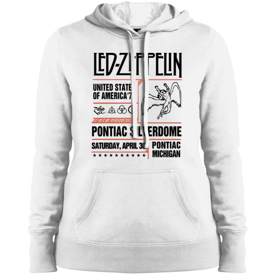 Led Zeppelin Pontiac Silverdome Ladies’ Pullover Hoodie