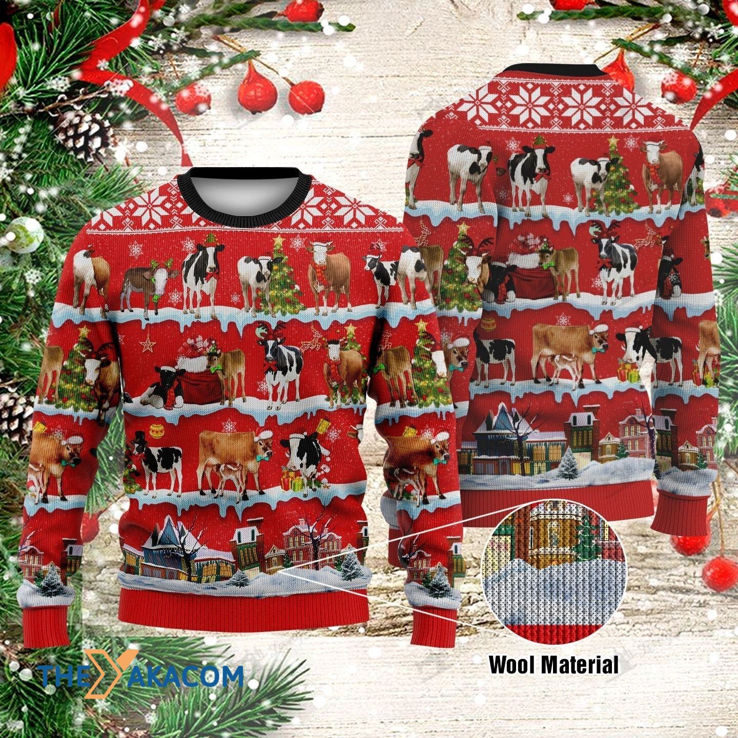 Christmas Day Has Many Cows Gift For Christmas Ugly Christmas Sweater