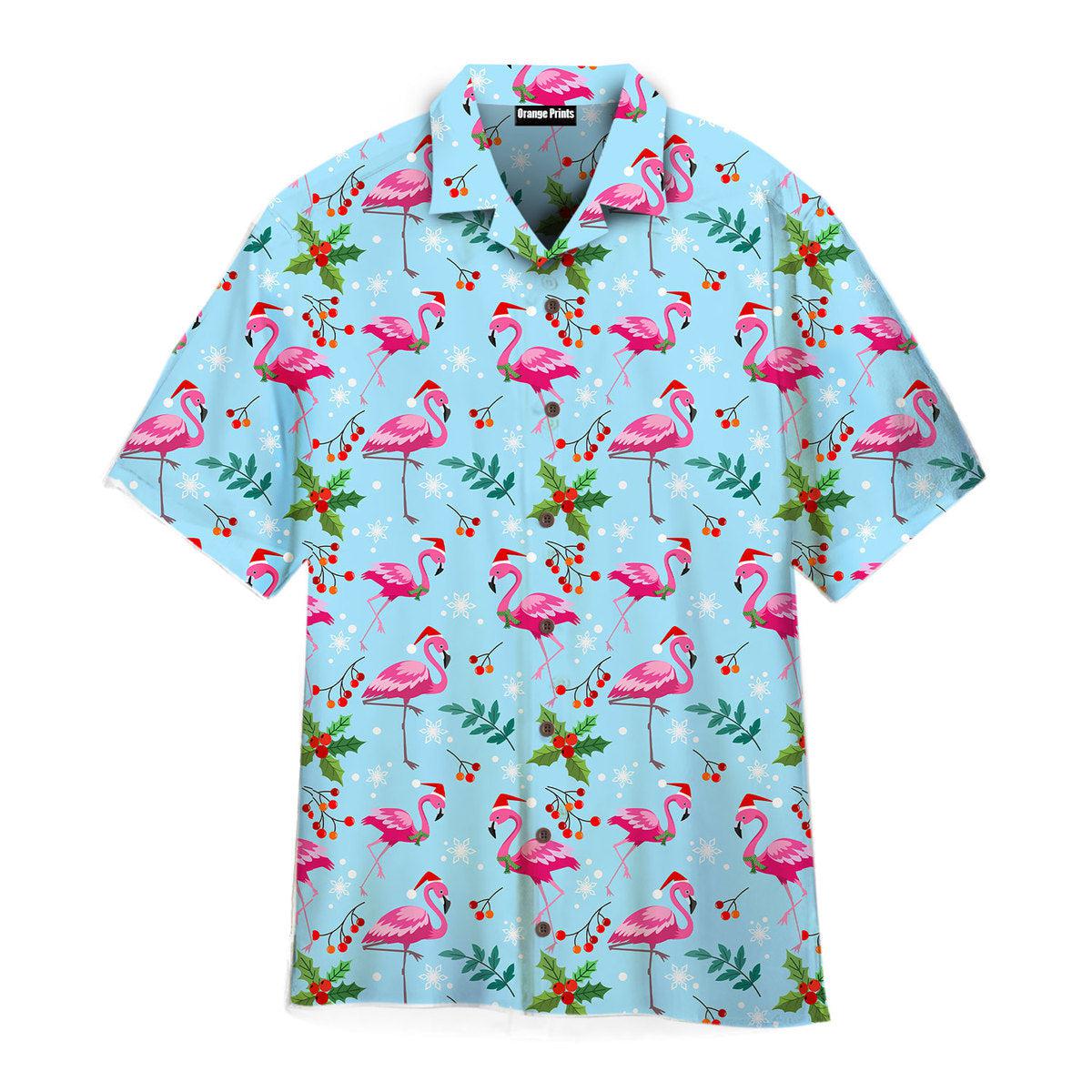 Pink Flamingo Merry Christmas Hawaii Shirt For Men And Women Ha45843