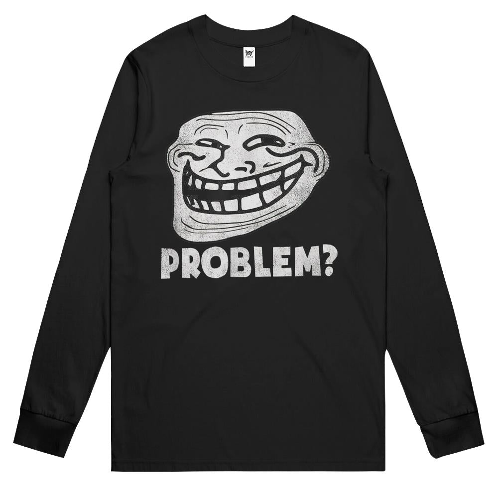 Troll Face Problem Funny Long Sleeve T Shirts