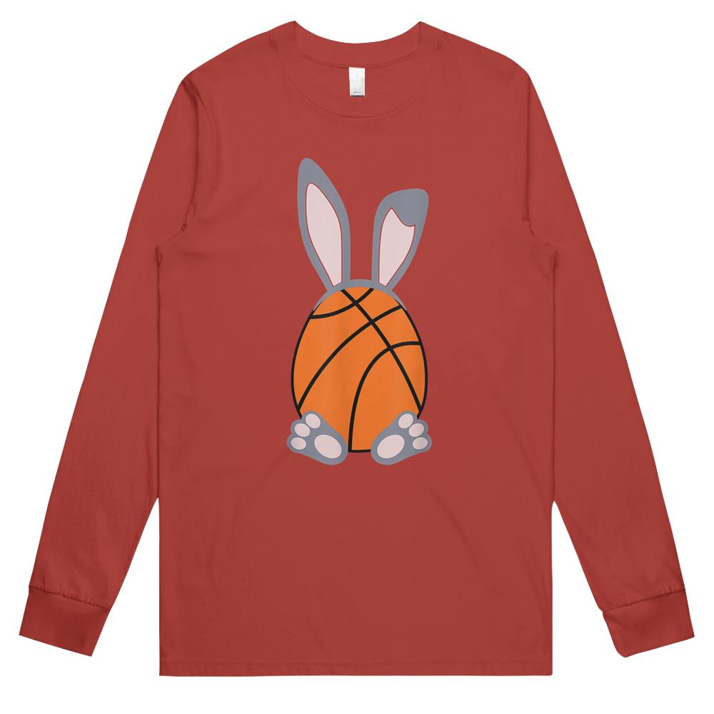 Basketball Easter Egg Rabbit Bunny Tshirt – Basketball Long Sleeve T Shirts