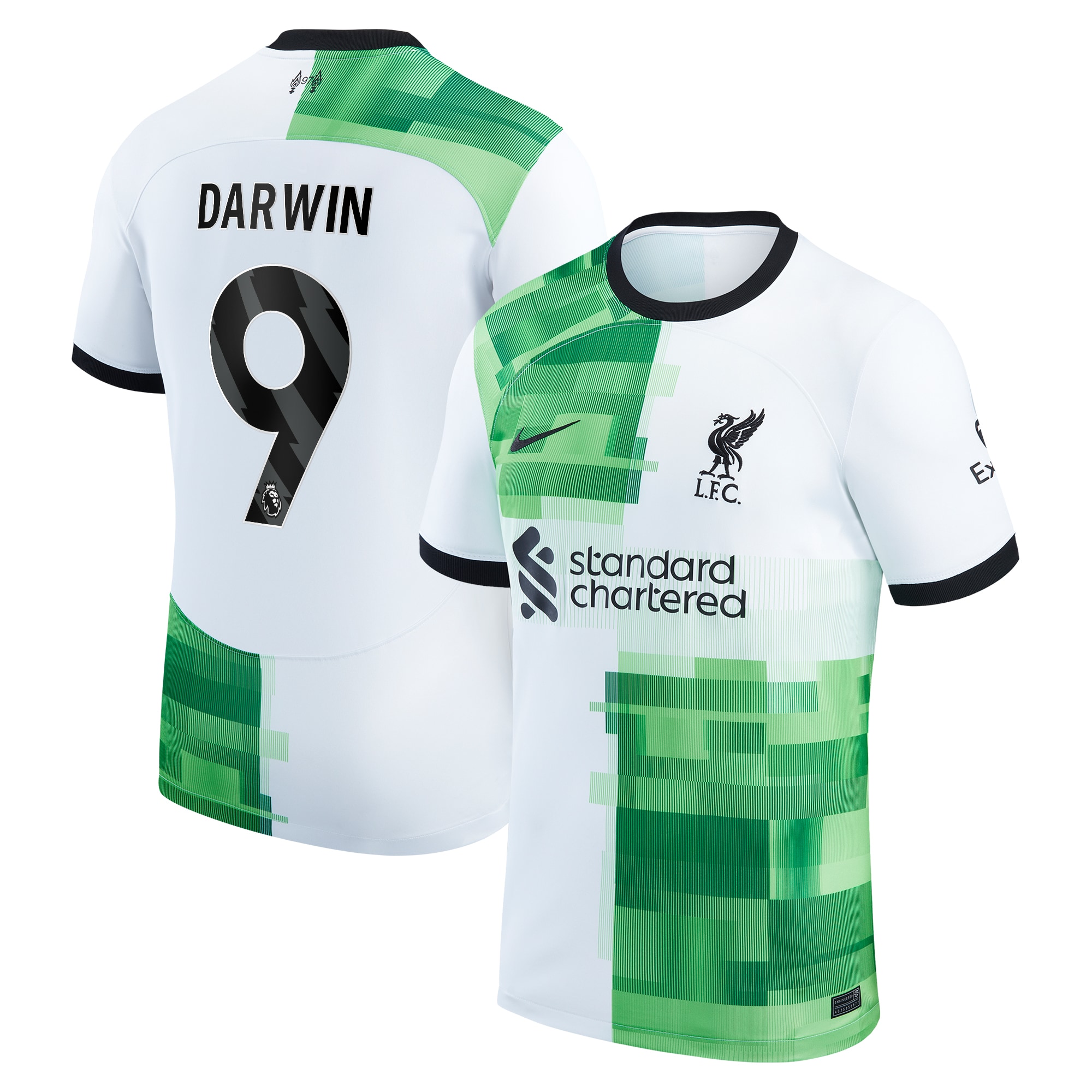 Darwin Núñez Liverpool 2023/24 Away Replica Jersey – White