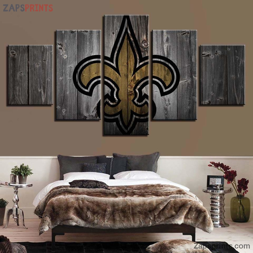 New Orleans Saints Logo Canvas Wall Art