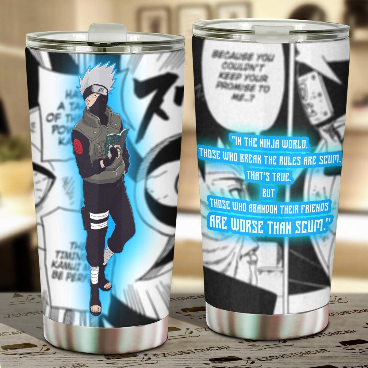 Kakashi Stainless Steel Tumbler Naruto Anime Car Accessories