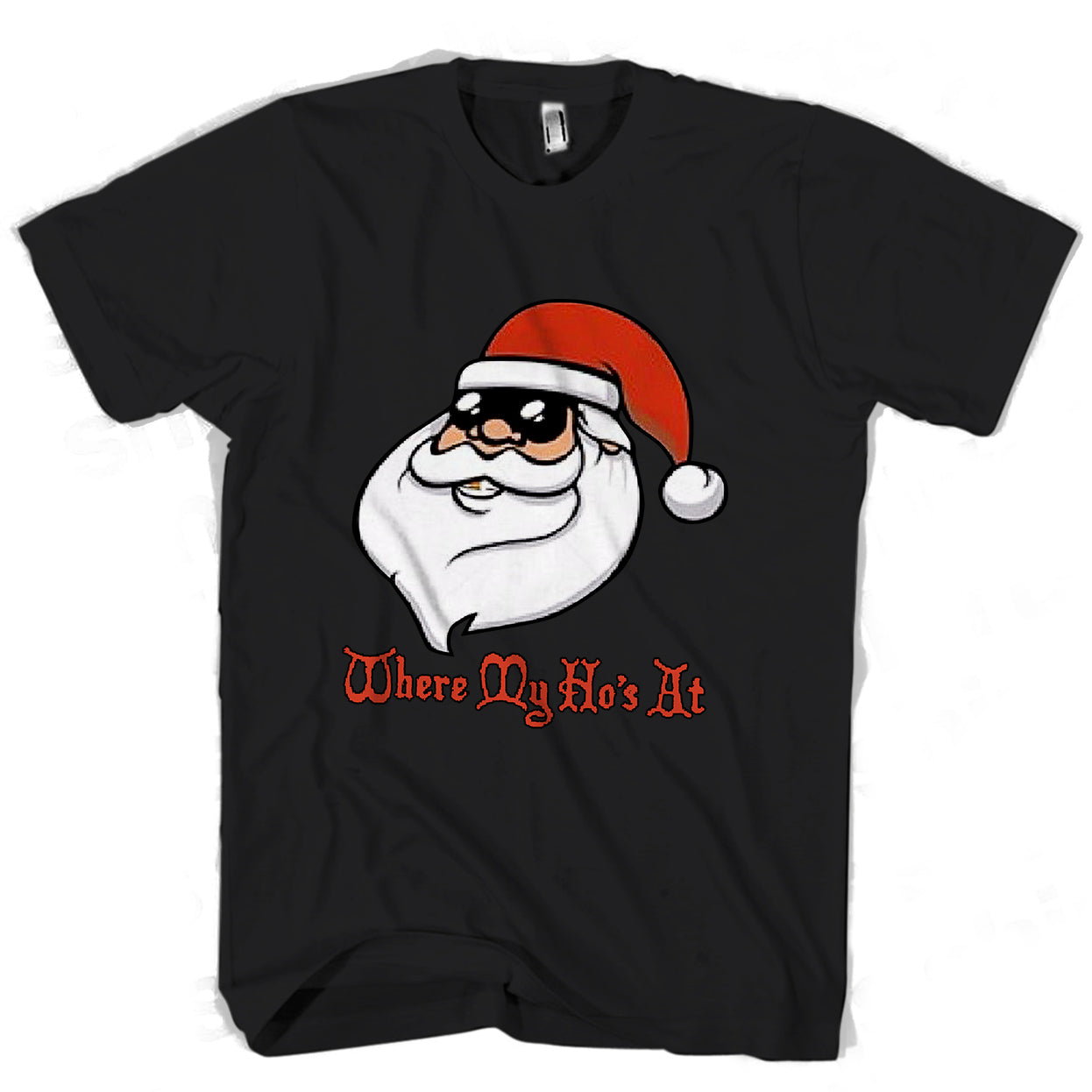 Ugly Christmas Where My Ho Is At Man’s Tee T-Shirt