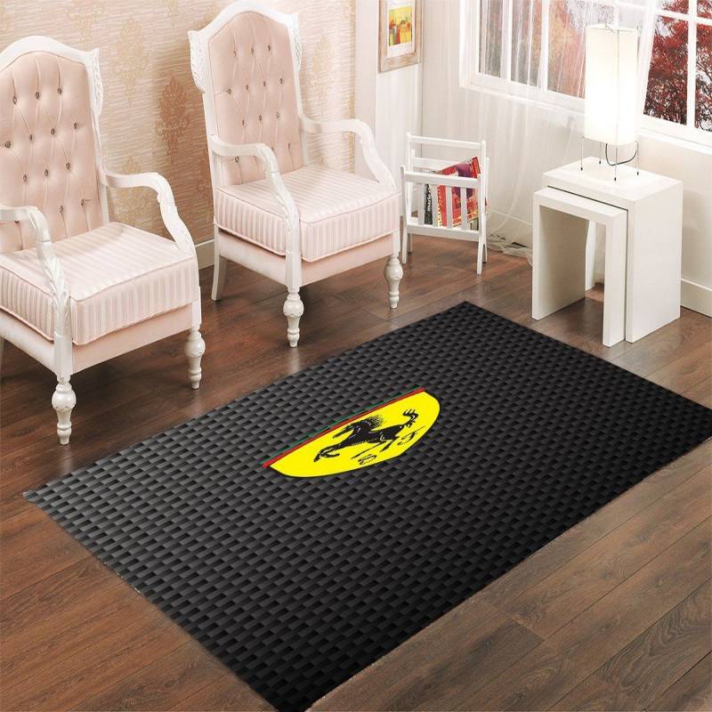 FERRARI SCUDERIA LIVING ROOM CARPET RUGS