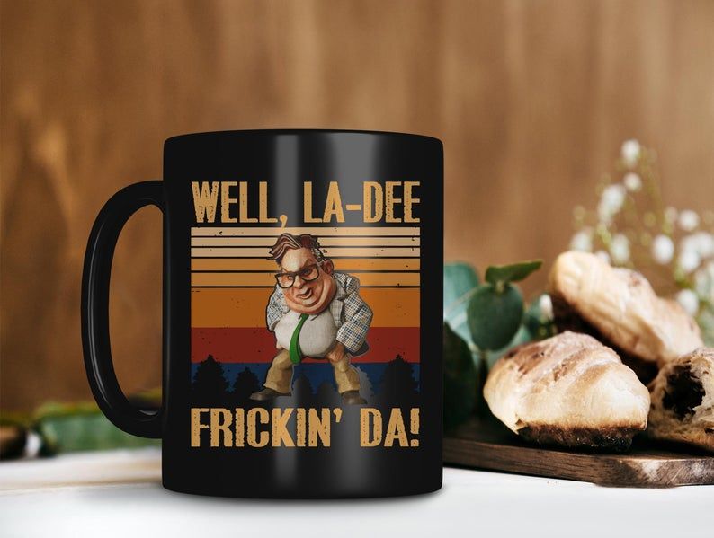 Black Mug Chris Farley Well La Dee Frickin Da Mug Saturday Night Live Mug Christopher Crosby Farley Vintage Premium Sublime Ceramic Coffee Mug H99