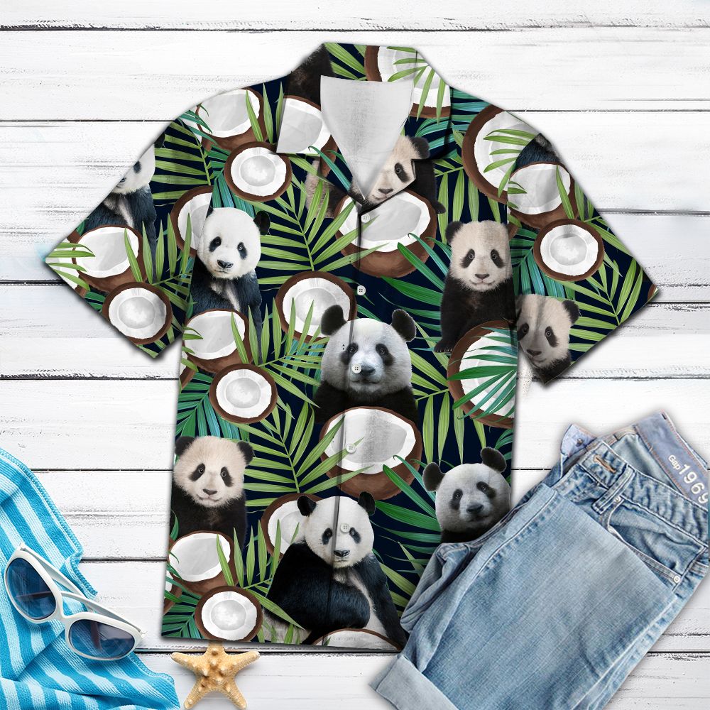 Panda Coconut Tropical Hawaii Lover Hawaii Shirt For Men Women Ha98791