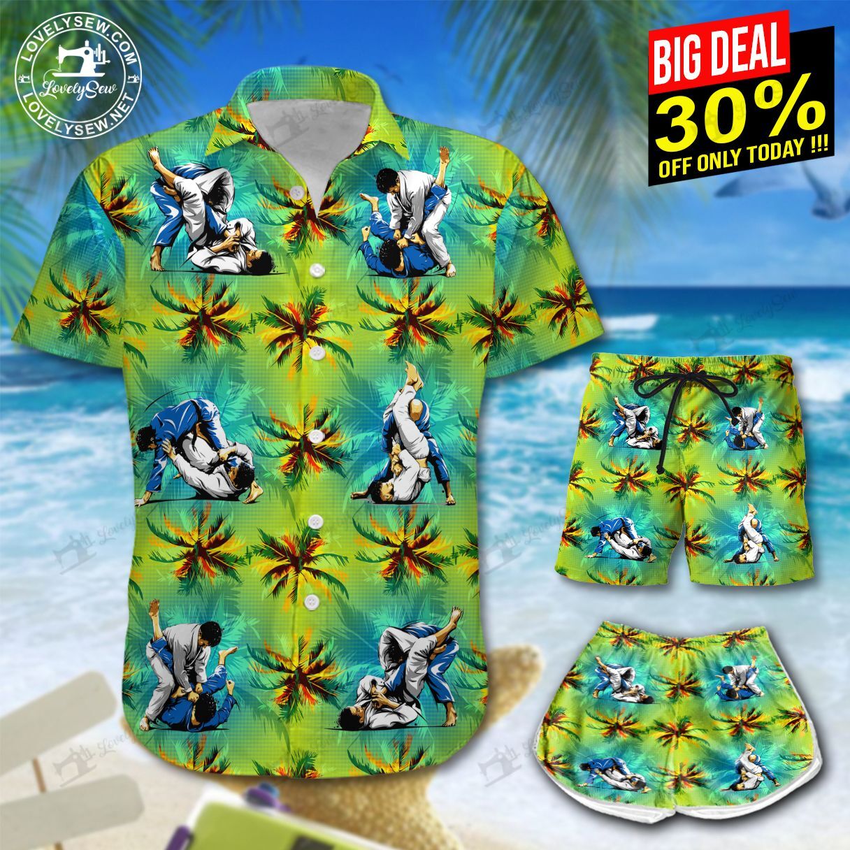 Jiu Jitsu Hawaiian Shirt Shorts Ha88503