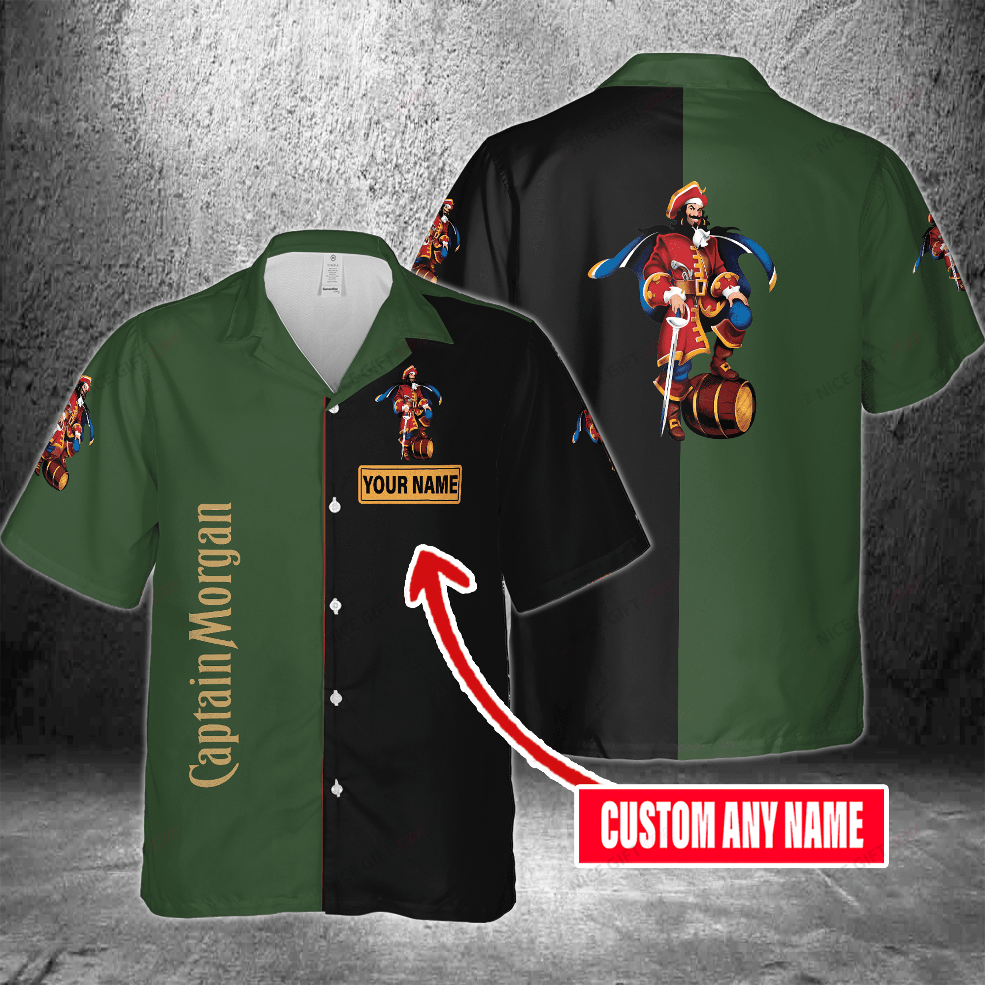 Captain Morgan Custom Name Hawaiian Shirt 3Hs-U7G6
